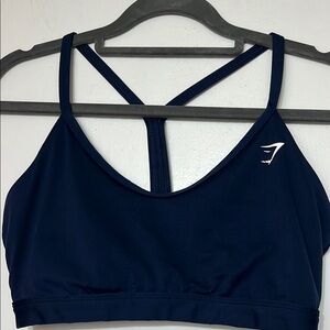 Gymshark Navy V-Neck Sports Bra